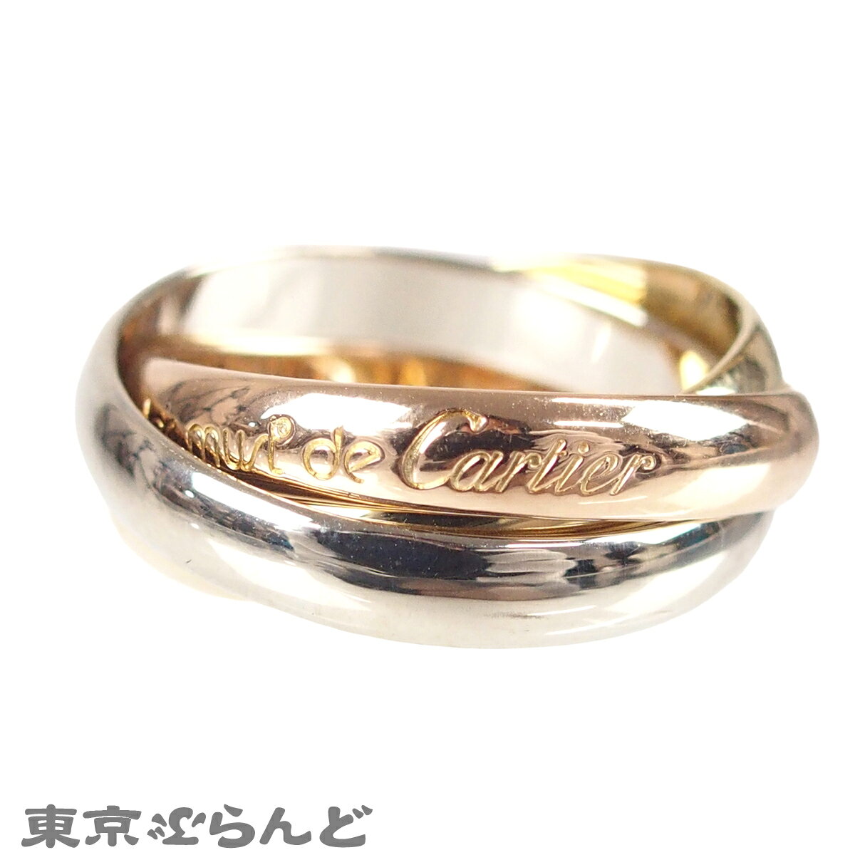 【中古】【返品可】カルティエ CARTIER トリニティ MM ユニセックス K18YG K18WG K...