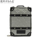 【決算セールπ】【返品可】ルイヴィトン LOUIS VUITTON キーホルダー バックパック トランク M01392 ダークシルバーxブラック レザー SS ...