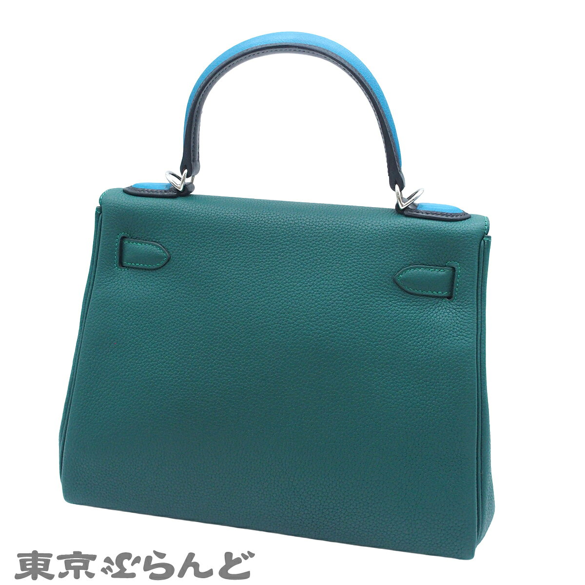 【中古】【返品可】エルメス HERMES ケリー28 オ・パス レディース ショルダーバッグ ハンドバッグ 内縫 2WAY トゴ エバーカラー ボックスカーフ A刻印 2017年 マラカイトxブルーザンジバルxブラック シルバー金具 [送料無料] 101879322 tokyo-brand-10299284 東京ぶらんど サンプル画像2