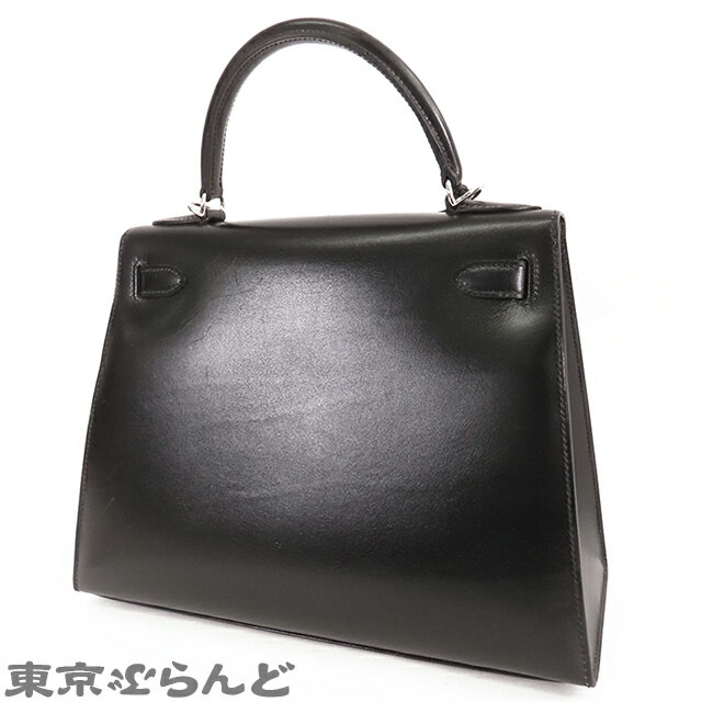 【2024年4月度月間優良ショップ】【返品可】エルメス HERMES ケリー 28 外縫 □L刻印 ブラック 黒 シルバー金具 ボックスカーフ 2WAY ハンドバッグ ショルダーバッグ レディース[送料無料] 【中古】 101717524 2