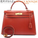 【2024年4月度月間優良ショップ】【返品可】エルメス HERMES ケリー 32 外縫い 2wayバッグ 〇M刻印 ブリック ゴールド金具 ボックスカーフ ハンドバッグ レディース[送料無料] 【中古】 101721326