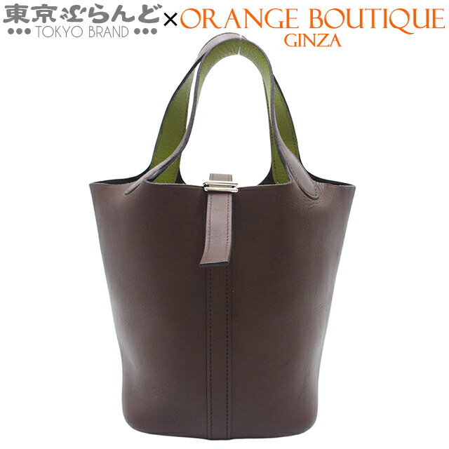 【中古】【5%クーポン♪11.23 20時〜11.26】【返品可】エルメス HERMES ピコタン PM バイカラー レディ..