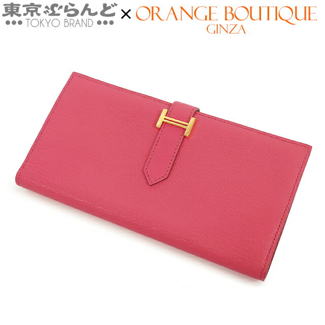 【中古】【5%クーポン♪11.14〜11.26】【返品可】エルメス HERMES べアンスフレ レディース 長財布 シェ..