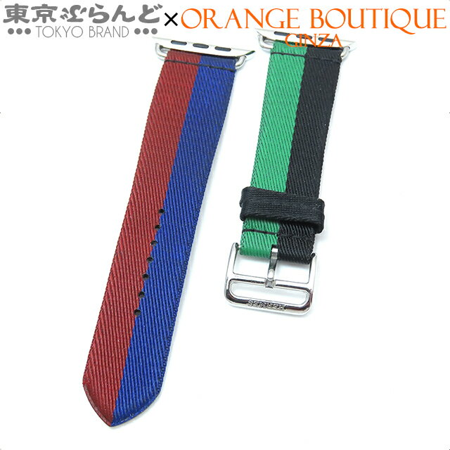 【5%クーポン♪5.3～5.15】【返品可】エルメス HERMES アップルウォッチ用 ベルト 45mm カザック MR2D3FE/A ナイロン シンプルトゥール 49mm 44mm 42mm 腕時計ベルト ユニセックス[送料無料] 【中古】【ポイント10倍●5.3～5.15】 101703929