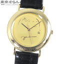 【返品可】セイコー SEIKO ジョンレノン リトグラフ 5P31-6280 シャンパン K18YG レザー 金無垢 1940-1980 腕時計 ボーイズ クォーツ式 電池式 送料無料 【中古】 101687132