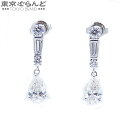 【5%クーポン♪6.29〜7.10】【返品可】ミキモト MIKIMOTO ペアシェイプ ダイヤモンド ピアス ホワイトゴールド K18WG ダイヤモンド 1.0...