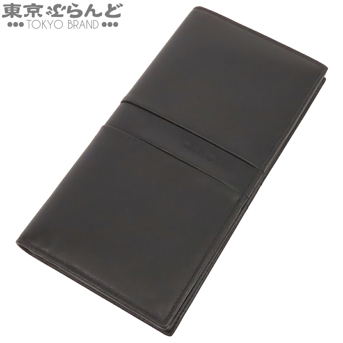 【5%クーポン♪6.13〜6.25】【中古】【返品可】サルヴァトーレフェラガモ Salvatore Ferragamo 札入れ メンズ 長財布 レザー カードケース ブラック 黒 [送料無料]【ポイント5倍●6.13〜6.25】 101857237