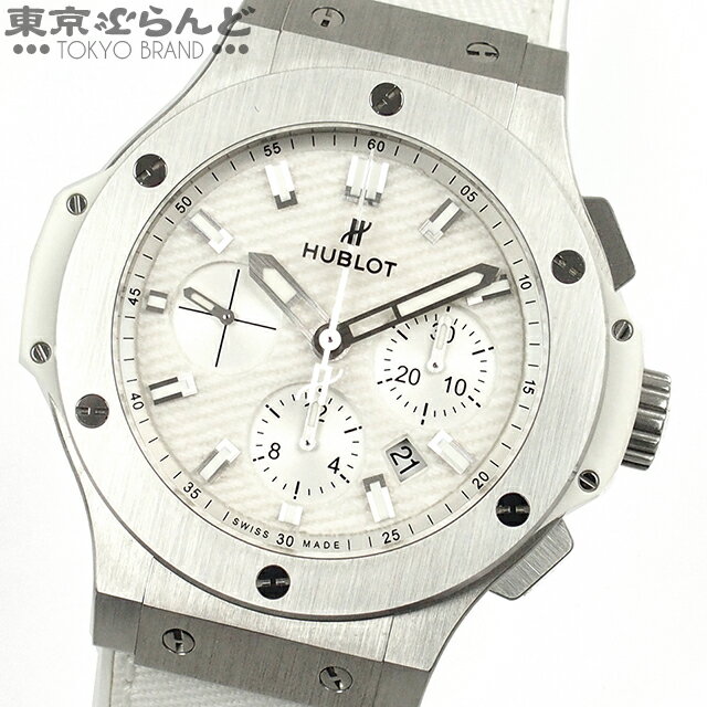 【2024年4月度月間優良ショップ】【5%クーポン♪5.17～5.21】【返品可】ウブロ HUBLOT ビッグバン ホワイトジーンズ 301.SE.2710.NR.WJJ14 SS チタン ラバー デニム 日本限定 腕時計 メンズ 自動巻 [送料無料] 【中古】【ポイント5倍●5.17～5.21】 101693338