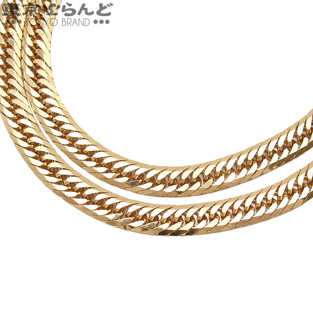 【中古】【返品可】喜平 キヘイ 8面 トリプル 40cm 幅5.7mm 30.5g 造幣局検定刻印 イエローゴールド K1..