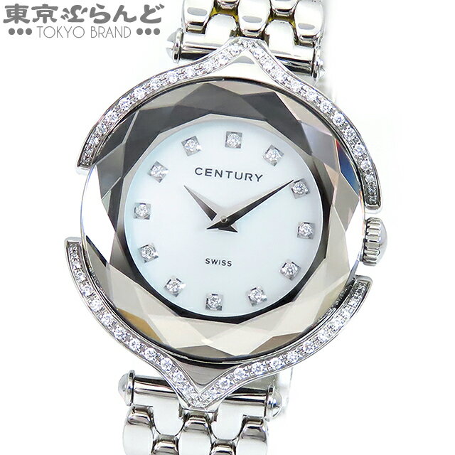 【5%クーポン♪5.17～5.21】【返品可】センチュリー CENTURY アフィニティー 632.7.S.12.14.SK SS ダイヤモンド シェル 腕時計 レディース クォーツ 電池交換済 仕上済 [送料無料] 【中古】 101697943