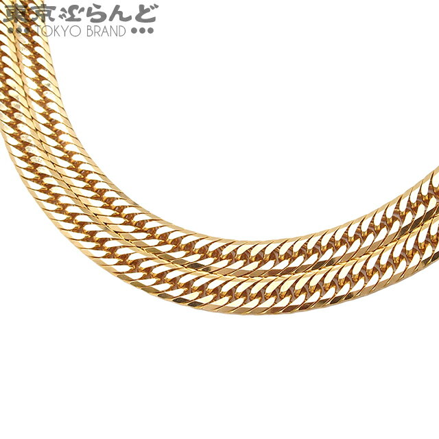 【中古】【返品可】喜平 キヘイ 8面 トリプル 55cm 幅6.0mm 55.5g 造幣局検定刻印 イエローゴールド K18YG チェーンネックレス[送料無料] 241100085543