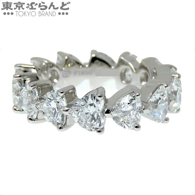 【中古】【5%クーポン♪11.18〜11.26】【返品可】ハリーウィンストン ハートシェイププロングセットリング レディース Pt950 ダイヤモンド 指輪 8...