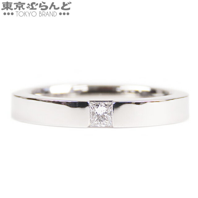 【5%クーポン♪5.17～5.21】【返品可】ハリーウィンストン HARRY WINSTON プリンセスカット・マリッジリング プラチナ Pt950 ダイヤモンド 1Pダイヤモンド 7号相当 リング・指輪 レディース 仕上済 [送料無料] 【中古】 101698145