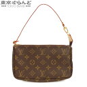 【5%クーポン♪5.2〜5.11】【決算セールπ】【返品可】ルイヴィトン LOUIS VUITTON ポシェット アクセソワール ブラウン モノグラムキャンバス...