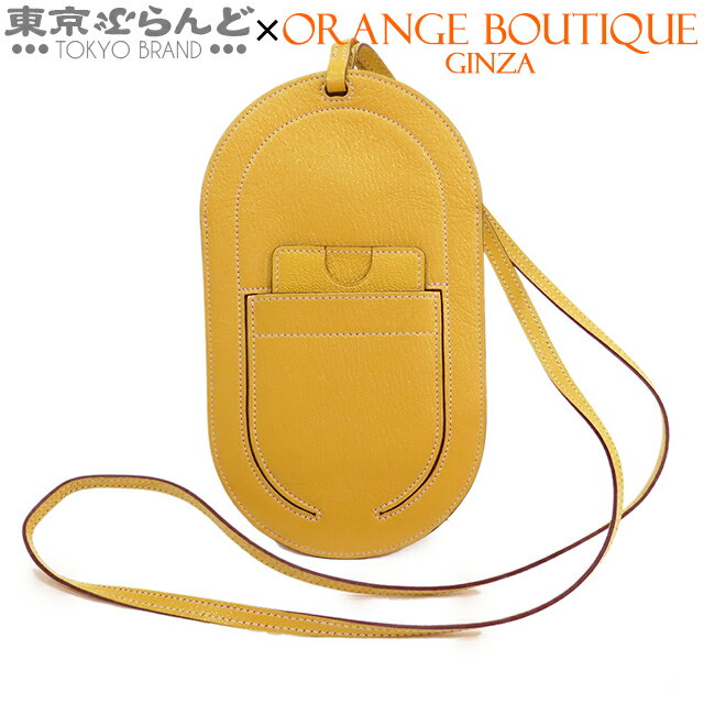 【中古】エルメス HERMES イン・ザ・ループ トゥー・ゴー GM C刻印 ジョーヌナプル シェーブル スマートフォンケース バッグ レディース  101719350