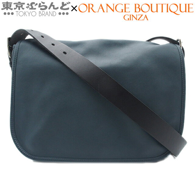 【返品可】エルメス HERMES バルダ 30 T刻印 ネイビー系xブラック シルバー金具 シッキム ヴァッシュハンター ショルダーバッグ ユニセックス 2015年 [送料無料] 【中古】 101728650