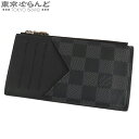 【5%クーポン♪5.2〜5.11】【決算セールπ】【返品可】ルイヴィトン LOUIS VUITTON コイン カード ホルダー N64038 ブラック ダミエグ...