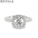 【5%クーポン♪5.15〜5.27】【返品可】ハリーウィンストン HARRY WINSTON ベル エンゲージメント リング 9号相当 プラチナ Pt950 ダ...