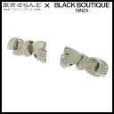 【中古】【5%クーポン♪7.17〜7.21】【返品可】シャネル CHANEL ココマーク ラインストーン リボン 16S シルバー メタル イヤリング レディー...