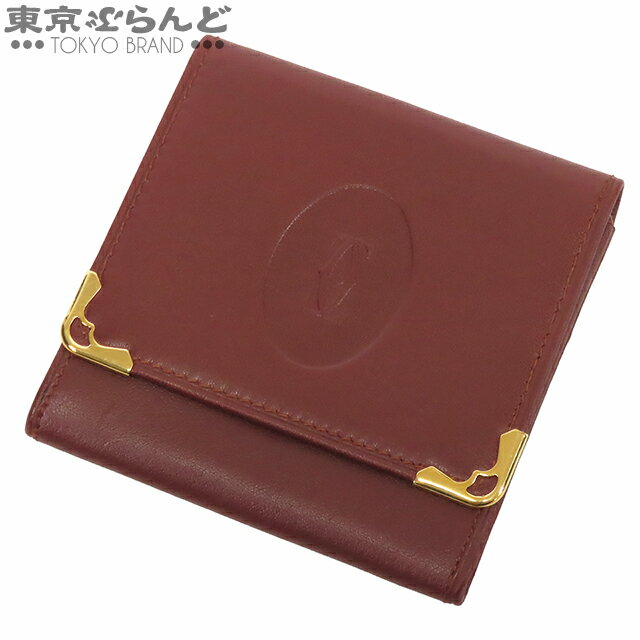 【中古】【5%クーポン♪11.18～11.26】【返品可】カルティエ CARTIER マストライン コインパース レディース コインケース レザー 小銭入れ ボルドー [送料無料] 【ポイント7倍●11.18～11.26】 101830453