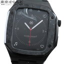 【5%クーポン♪6.4〜6.11】【返品可】箱・保証書付き ゴールデンコンセプト アップルウォッチ用 ケース SPC44 ブラック SS カーボン ラバー 44...