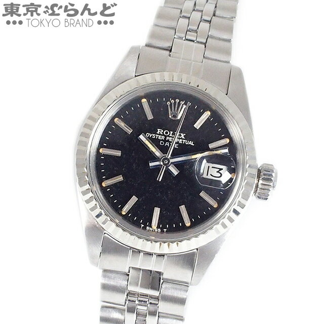 【返品可】ロレックス ROLEX パーペチュアルデイト 腕時計 レディース 自動巻 6917 34番台 ミラーダイヤル ジュビリー巻きブレス OH仕上済 送料無料【中古】tk■ 101613154