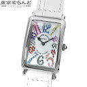 【5%クーポン♪4.19～4.30】【返品可】保証書付き フランクミュラー FRANCK MULLER ロングアイランド マジックカラー 902QZMAGCOL シルバー SS レザー カラーストーン 腕時計 レディース クォーツ式 仕上済 [送料無料] 【中古】【ポイント5倍●4.19～4.30】 101704061