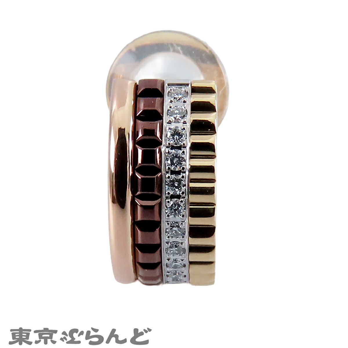 【中古】【返品可】ブシュロン キャトルクラシックシングルクリップイヤリング ユニセックス K18YG WG PG ダイヤモンド エクストラスモール ゴールド JCO01503 仕上済 [送料無料]【ポイント5倍●10.14〜10.20】 101878263 tokyo-brand-10300681 東京ぶらんど サンプル画像2
