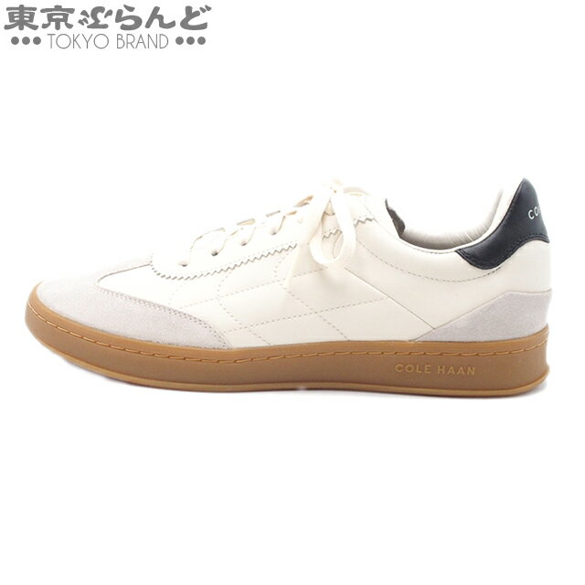 【2024年4月度月間優良ショップ】【決算セール★】【返品可】コールハーン COLE HAAN グランドプロ ブレイカウェイ スニーカー C38049 ホワイト レザー 9M メンズ 26.5cm 23年12月購入 未使用 [送料無料] 【中古】pdw 013009465