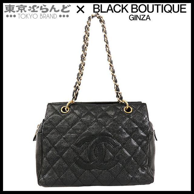 【5%クーポン♪6.4～6.11】【返品可】シャネル CHANEL プチタイムレス チェーントートバッグ A18004 黒 ブラック ゴールド金具 キャビアスキン ハンドバッグ ココマーク トートバッグ レディース[送料無料] 【中古】24BN 【ポイント5倍●6.4～6.11】 101695567 1