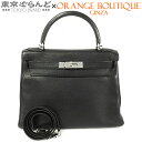 【返品可】エルメス HERMES ケリー 28 □M刻印 ブラック 黒 シルバー金具 トリヨン 内縫 2WAY ハンドバッグ ショルダーバッグ レディース[送料...