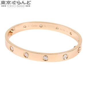 【2024年4月度月間優良ショップ】【返品可】カルティエ CARTIER LOVE ラブブレスレット 10ダイヤモンド B6070317 ピンクゴールド K18PG ダイヤモンド ラブブレス バングル 16 ブレスレット レディース 仕上済 [送料無料] 【中古】 101716768