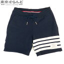 【5%クーポン♪5.2〜5.11】【返品可】トムブラウン THOM BROWNE 4バー ショートパンツ FJQ056A-00535415 ネイビー 紺 コット...