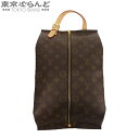 【2024年4月度月間優良ショップ】【5%クーポン♪5.3～5.15】【返品可】ルイヴィトン LOUIS VUITTON ウッス ア スーリエ M43892 モノグラムキャンバス シューズケース シューズバッグ ユニセックス[送料無料] 【中古】【ポイント10倍●5.3～5.15】 101707971