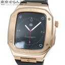 【返品可】ゴールデンコンセプト GOLDEN CONCEPT アップルウォッチ用ケース 44mm対応 CL44 ローズゴールド SS レザー 箱・保証書付き 腕...