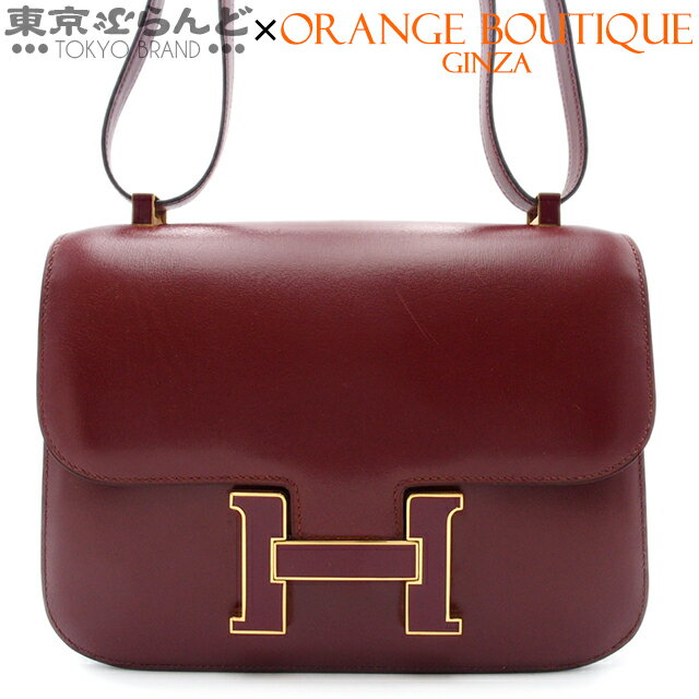 【5%クーポン♪5.10～5.15】【2024年4月度月間優良ショップ】【返品可】エルメス HERMES コンスタンス 23 ○L刻印 ルージュアッシュ ゴールド金具 ボックスカーフ ショルダーバッグ レディース[送料無料] 【中古】 101720681