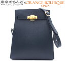 【中古】【夏のボーナスで買う!】【BIGサマーセールλ】【返品可】エルメス HERMES ケリースポーツ PM ヴィンテージ 〇X刻印 ネイビー ゴールド金具 ...