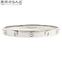 【5%クーポン♪5.15〜5.27】【返品可】カルティエ CARTIER ラブ ブレスレット ホワイトゴールド K18WG ラブブレス 17 バングル レディー...