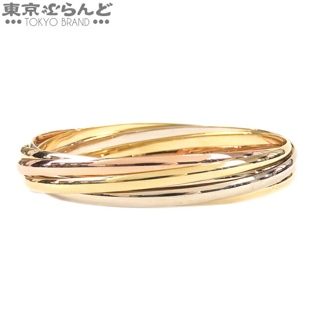 【2024年4月度月間優良ショップ】【5%クーポン♪5.17～5.21】【返品可】カルティエ CARTIER トリニティ バングル スリーカラーゴールド K18YG K18PG K18WG 7連 ブレスレット レディース 仕上済 [送料無料] 【中古】 101704888