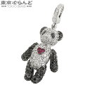 【5%クーポン♪4.16〜4.27】【返品可】キーリン Qeelin BOBO ペンダントトップ パンダ ホワイトゴールド K18WG ダイヤモンド ルビー D...