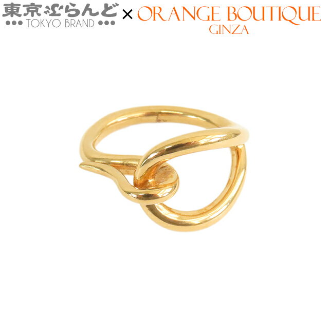 【中古】【返品可】エルメス HERMES ジャンボ スカーフリング レディース メタル GP ゴールド [送料無..