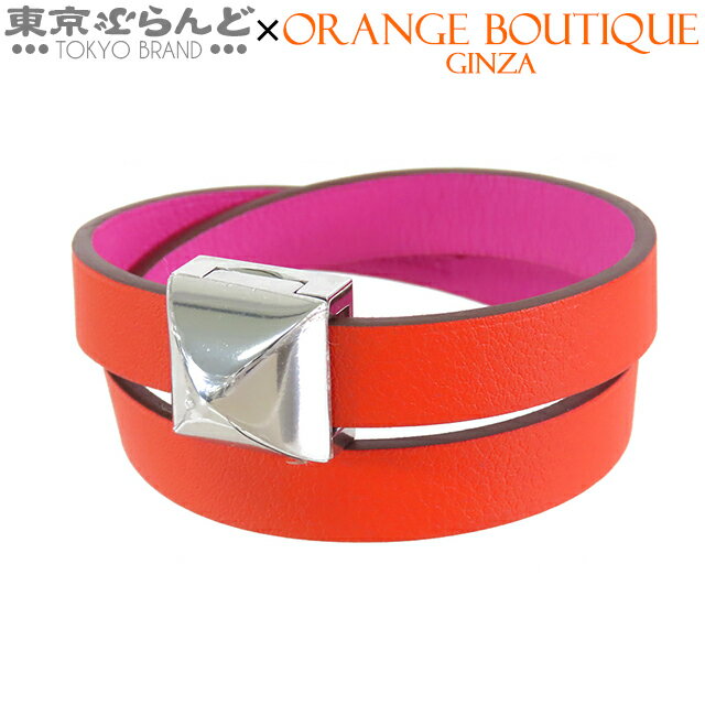 【中古】【返品可】エルメス HERMES メドール アンフィニ ドゥブルトゥール ブレスレット レディース ..
