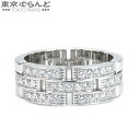 【2024年4月度月間優良ショップ】【返品可】カルティエ CARTIER マイヨンパンテールリング 3連 ハーフパヴェ B4127260 B4127200 K18WG ダイヤモンド #60 19号相当 リング・指輪 ユニセックス 仕上済 [送料無料] 【中古】 101719696