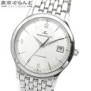 【5 クーポン♪5.3～5.15】【返品可】保証書付き ジャガー ルクルト JAEGER-LECOULTRE マスターコントロール ビッグマスター 140.880.892 シルバー SS 腕時計 メンズ 自動巻 仕上済 送料無料 【中古】【ポイント5倍●5.3～5.15】 101693397