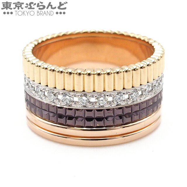 【5%クーポン♪5.23～6.2】【返品可】ブシュロン Boucheron キャトル クラシック リング ラージ K18YG K18WG K18PG ダイヤモンド 16号相当 56 リング・指輪 ユニセックス 仕上済 [送料無料] 【中古】【ポイント5倍●5.23～6.2】 101708798