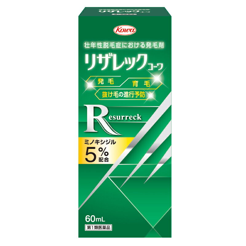 メール便をご利用の方は必ず以下ページをご確認ください。 第1類医薬品購入には、薬剤師の問診結果を承諾いただいた後に、商品が配送されます。 第1類医薬品以外の商品を同時ご購入の場合、第1類医薬品の問診承諾が完了するまで商品は発送されません。 ・第1類医薬品の確認にお時間をいただいた場合でも、第1類医薬品以外の商品を先に別送することはできません。 ・第1類医薬品がキャンセルになりますと、ご注文すべての商品がキャンセルとなり、他の商品は再度ご購入手続きが必要となります。その際にご利用いただいたクーポン等の有効期間が切れた場合、クーポン内容は補償されませんので予めご了承ください。 ※お一人様1個限りとなります。 商品詳細 ○有効成分であるミノキシジルを、5％配合した男性用の発毛剤です。 ○毛包を大きくして毛幹を太くし、毛髪の成長期を刺激することで、発毛を促進します。 ○1回の使用量（1mL）を計量できる容器です。 効能・効果 壮年性脱毛症における発毛、育毛及び脱毛(抜け毛)の進行予防 用法・用量 成人男性(20歳以上)が、1日2回、1回1mLを脱毛している頭皮に塗布する。 注意 (1)用法・用量の範囲より多量に使用しても、あるいは頻繁に使用しても効果はあがりません。定められた用法・用量を厳守してください。 (決められた以上に多く使用しても、効果の増加はほとんどなく、副作用の発現する可能性が高くなります) (2)目に入らないように注意してください。万一、目に入った場合には、すぐに水又はぬるま湯で洗ってください。 なお、症状が重い場合には眼科医の診療を受けてください。 (3)薬液のついた手で、目等の粘膜にふれると刺激があるので、手についた薬液はよく洗い落としてください。 (4)アルコール等に溶けるおそれのあるもの(メガネわく、化学繊維等)にはつかないようにしてください。 (5)整髪料及びヘアセットスプレーは、本剤を使用した後に使用してください。 (6)染毛剤(ヘアカラー、毛染め、白髪染め等)を使用する場合には、完全に染毛を終えた後に本剤を使用してください。 成分 （100ml中） ミノキシジル…5.0g 添加物としてエタノール、1.3-ブチレングリコール、プロピレングリコール、pH調整剤を含有 使用上の注意 ●してはいけないこと (守らないと現在の症状が悪化したり、副作用・事故が起こりやすくなります) 1.次の人は使用しないでください。 (1)本剤又は本剤の成分によりアレルギー症状を起こしたことがある人。 (2)女性。 (3)未成年者(20歳未満)。*国内での使用経験がありません。 (4)壮年性脱毛症以外の脱毛症(例えば、円形脱毛症、甲状疾患による脱毛等)の人、 あるいは原因のわからない脱毛症の人。*本剤は壮年性脱毛症でのみ有効です。 (5)脱毛が急激であったり、髪が斑状に抜けている人。*壮年性脱毛症以外の脱毛症である可能性が高い。 2.次の部位には使用しないでください。 (1)本剤は頭皮にのみ使用し、内服しないでください。*血圧が下がる等のおそれがあります。 (2)きず、湿疹あるいは炎症(発赤)等がある頭皮。*きず等を悪化させることがあります。 3.本剤を使用する場合は、他の育毛剤及び外用剤(軟膏、液剤等)の頭皮への使用は、さけてください。また、これらを使用する場合は本剤の使用を中止してください。*これらの薬剤は本剤の吸収に影響を及ぼす可能性があります ●相談すること 1.次の人は使用前に医師又は薬剤師に相談してください (1)今までに薬や化粧品によるアレルギー症状(例えば、発疹・発赤、かゆみ、かぶれ等)を起こしたことがある人。 (2)高血圧の人、低血圧の人。*本剤は血圧に影響を及ぼす可能性が考えられます。 (3)心臓又は腎臓に障害のある人。*本剤は心臓や腎臓に影響を及ぼす可能性が考えられます。 (4)むくみのある人。*むくみを増強させる可能性が考えられます。 (5)家族、兄弟姉妹に壮年性脱毛症の人がいない人。*壮年性脱毛症の発症には遺伝的要因が大きいと考えられます。 (6)高齢者(65歳以上)。*一般に高齢者では好ましくない症状が発現しやすくなります。 (7)次の診断を受けている人。 甲状腺機能障害(甲状腺機能低下症、甲状腺機能亢進症)。*甲状腺疾患による脱毛の可能性があります。 2.次の場合は、直ちに使用を中止し、この説明書を持って医師又は薬剤師に相談してください。 使用後、次の症状があらわれた場合。 　 関係部位 症状 皮 ふ 頭皮の発疹・発赤*、かゆみ、かぶれ、ふけ、使用部位の熱感等 神経系 頭痛、気が遠くなる、めまい 循環器系 胸の痛み、心拍が速くなる 代謝系 原因のわからない急激な体重増加、手足のむくみ *頭皮以外にあらわれることもあります。 3.6ヵ月使用して、次のいずれにおいても改善が認められない場合には、使用を中止し、医師又は薬剤師に相談してください。 *脱毛状態の程度、生毛・軟毛の発生、硬毛の発生、抜け毛の程度。(太い毛だけでなく細く短い抜け毛の減少も改善の目安となります) *壮年性脱毛症以外の脱毛症であったり、脱毛が他の原因によるものである可能性があります。 4.使用開始後6ヵ月以内であっても、脱毛状態の悪化や、次のような脱毛が見られた場合は、使用を中止し、医師又は薬剤師に相談してください。 *頭皮以外の脱毛、斑状の脱毛、急激な脱毛など。 *壮年性脱毛症以外の脱毛症であったり、脱毛が他の原因によるものである可能性があります。 ●その他の注意 1.毛髪が成長するには時間がかかります。効果がわかるようになるまで少なくとも6ヵ月間、毎日使用してください。*本剤の有効性は4ヵ月使用後から認められています。 2.毛髪が成長する程度には個人差があり、本剤は誰にでも効果があるわけではありません。 3.効果を維持するには継続して使用することが必要で、使用を中止すると徐々に元に戻ります。 *本剤は壮年性脱毛症の原因を取り除くものではありません。 保管及び取扱上の注意 (1)使用後、キャップをして直射日光や高温、寒冷の場所をさけ、涼しい場所に保管してください。 (2)小児の手の届かない所に保管してください。 (3)他の容器に入れ替えないでください。(誤用の原因になったり品質が変わります) (4)火気に近付けないでください。 (5)使用期限を過ぎた製品は使用しないでください。 お問い合わせ先 興和株式会社 お客様相談センター 電話：03-3279-7755 受付時間：平日9:00〜17:00 (土日、祝日、その他当社の休業日を除きます。) 東京都中央区日本橋本町三丁目4-14 ●メーカー 興和新薬 ●商品区分 日本製・第1類医薬品 ●分類 発毛・育毛薬 ●医薬品について 使用期限までに6ヶ月以上あるものをお送りします。 医薬品販売に関する記載事項はこちら 【第1類医薬品】ご購入の流れと注意事項 ●広告文責 株式会社ルージュ　03-3980-1585 ※画像はイメージ画像となっております。