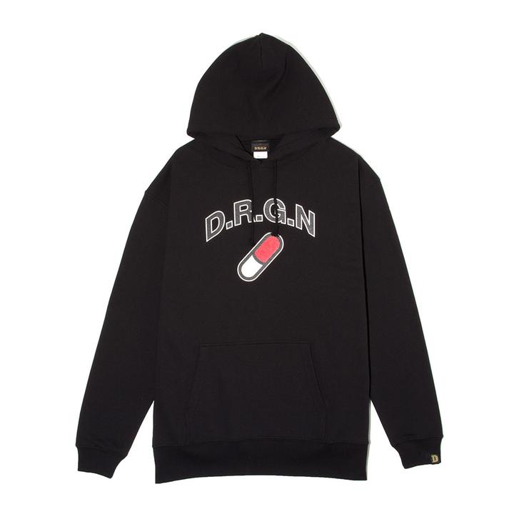 D.R.G.N Capsule Pull-Hoodie - Black