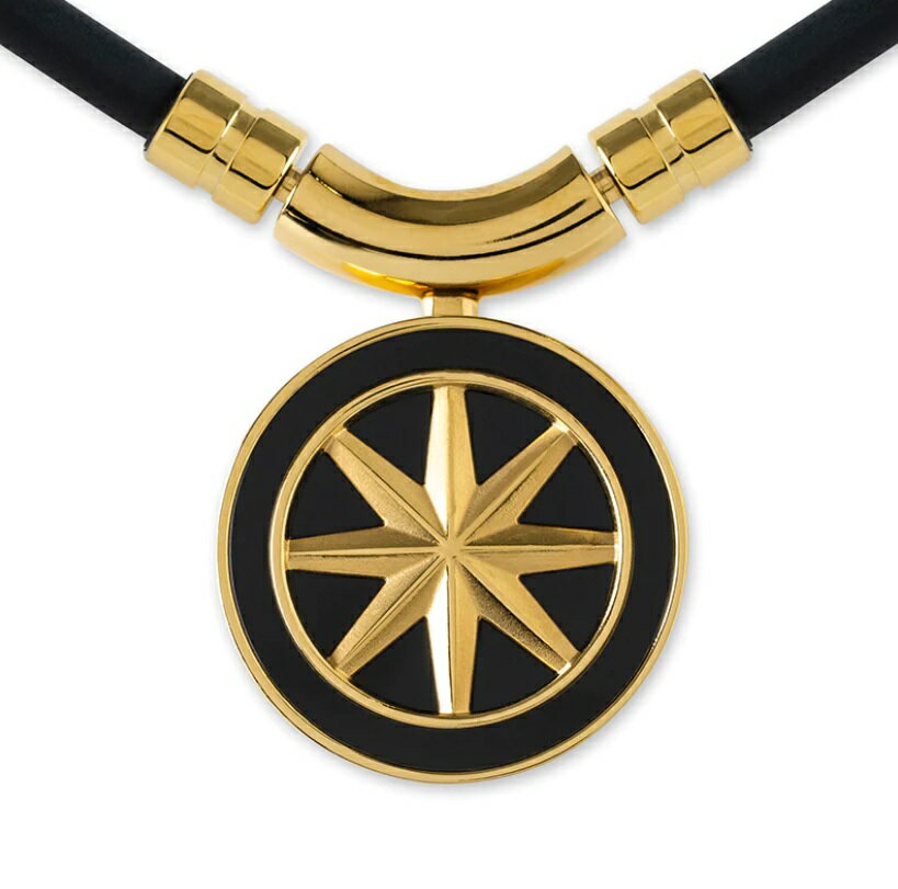 レアアースを採用したネックレス。 ヘッドにデザインされたBANDELのロゴマークは幸運や力の象徴となる8角形を1つの輪で結び、中心に集まった力が全ての方位に広がることを意味しています。 目的に向かって突き進む”冒険者”をゴールへと導く力強い...