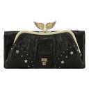 アナスイ 財布（レディース） 【SALE】アナスイ 長財布 かぶせ がま口 本革 レディース ニケ 316520 ANNA SUI | 羽 牛革 レザー やぎ革[即日発送]