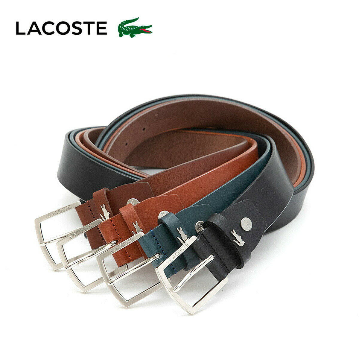 Rakuten - ラコステ ベルト LB82580 (旧LB82575) LACOSTE 日本製 本革 レザー カジュアル ビジネス [bef]
